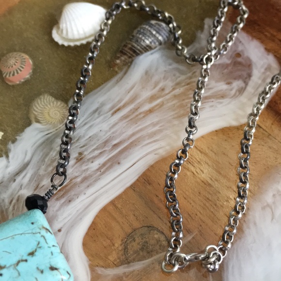 🖤Turquoise & silver necklace - Picture 5 of 10